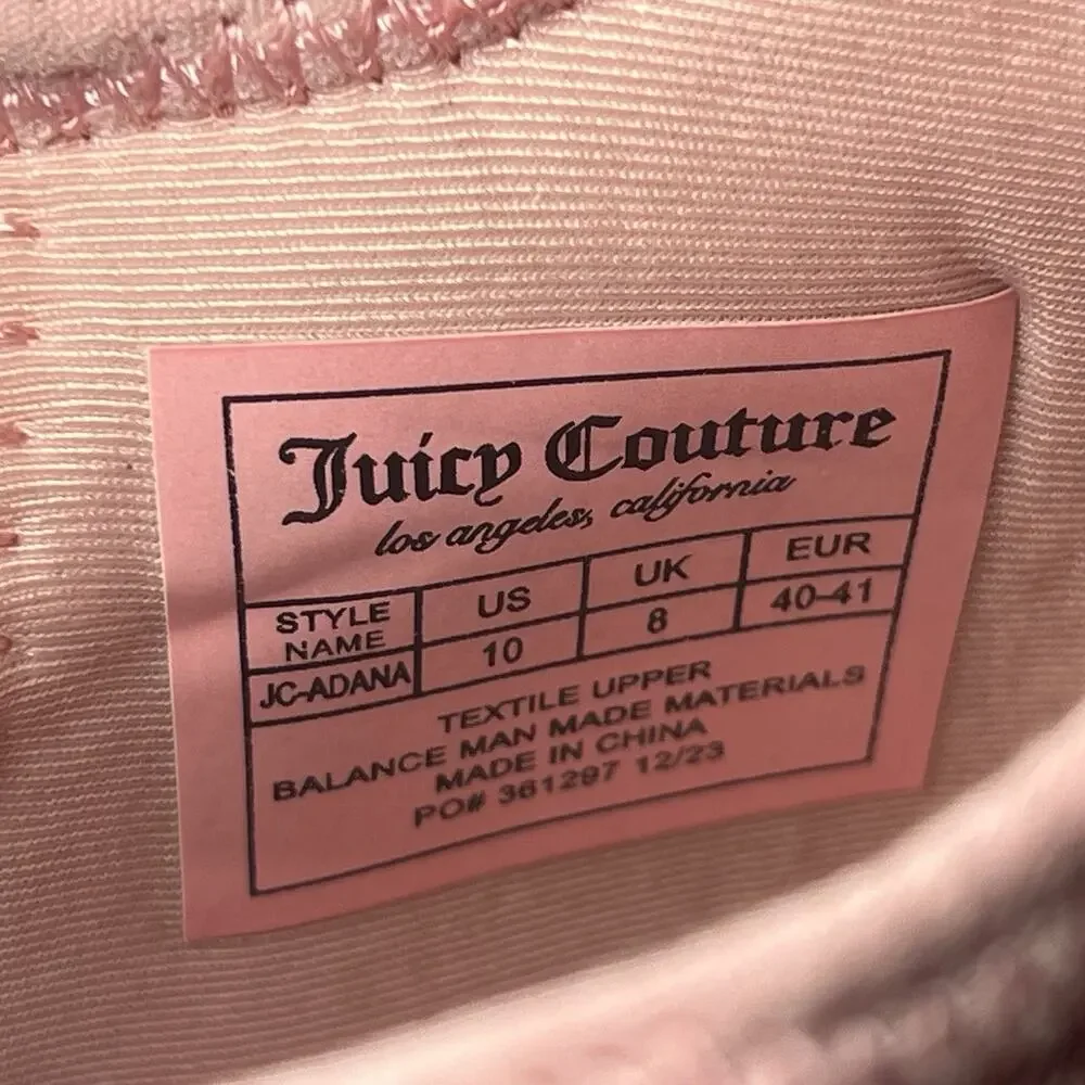 JUICY COUTURE Women's Adana Sneakers WJ03841W Color Blush-Q Size 10 Very Clean! - Picture 9 of 10